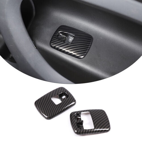 Passend für Smart Fortwo 453 Fensterheber Blenden Abdeckung Carbon