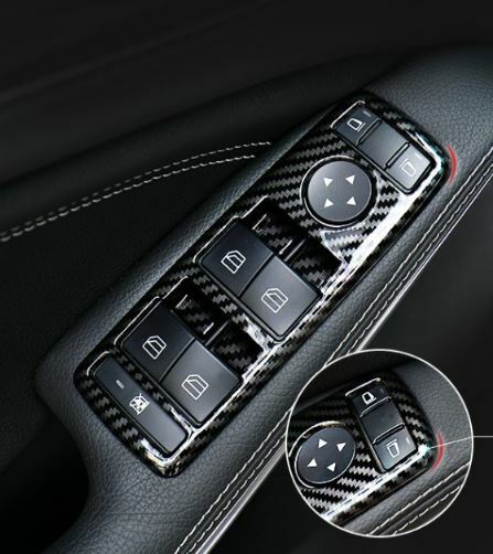 Passend für Mercedes Benz A B C E GLE GLA CLA GLK Fensterheber Carbon Blende