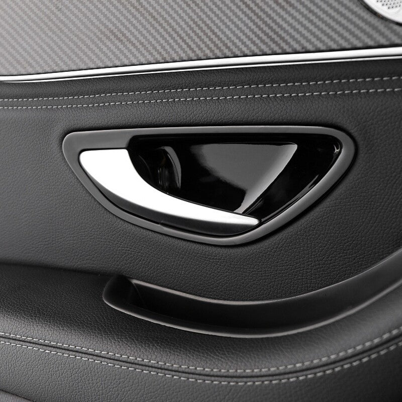 Passend für Mercedes C E GLC Türgriffe Blenden Abdeckung Rahmen Schwarz