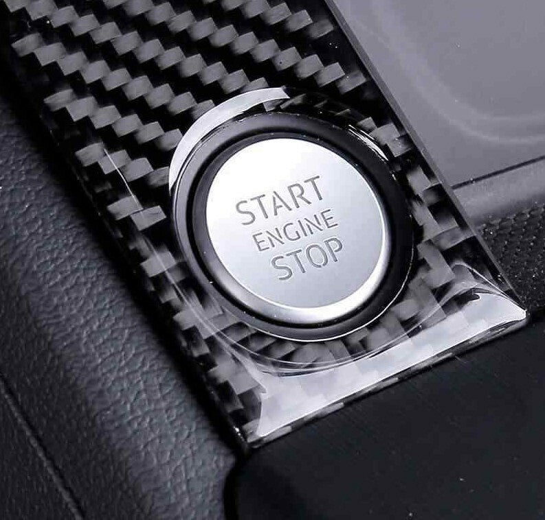 Passend für Start Stop Abdeckung Passend Für Audi A4 A5 Carbon Zierblende Blende Schutz