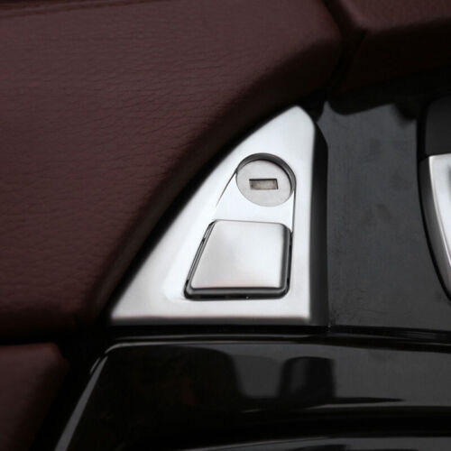 Passend für BMW 5 F10 Mittelkonsole Schloss Blenden Abdeckung Silber