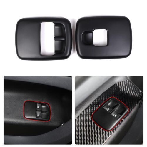 Passend für Smart 453 16-21 Fensterheber Blenden Abdeckung Carbon