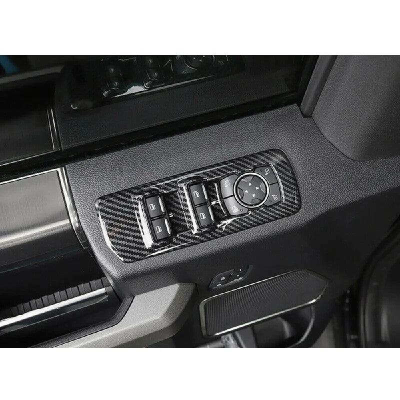 Passend für Ford F150 F-150 2015-2020 Fensterheber Rahmen Blenden Carbon