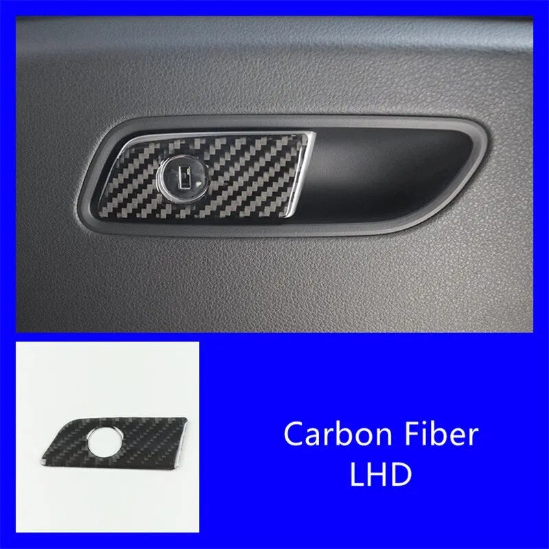 Passend für Audi A6 C7 A7 2012-18 Handschuhfach Blende Abdeckung Rahmen Carbon