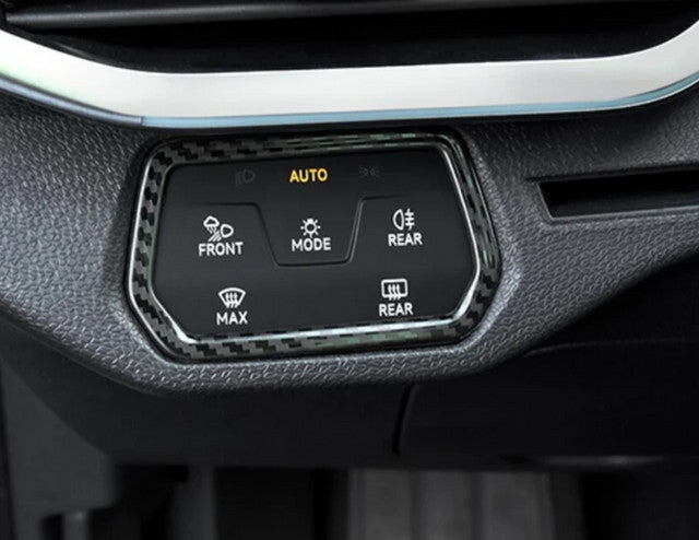 Passend für VW ID 4 Lichtschalter Blende Abdeckung Rahmen Carbon