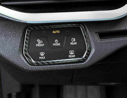 Passend für VW ID 4 Lichtschalter Blende Abdeckung Rahmen Carbon