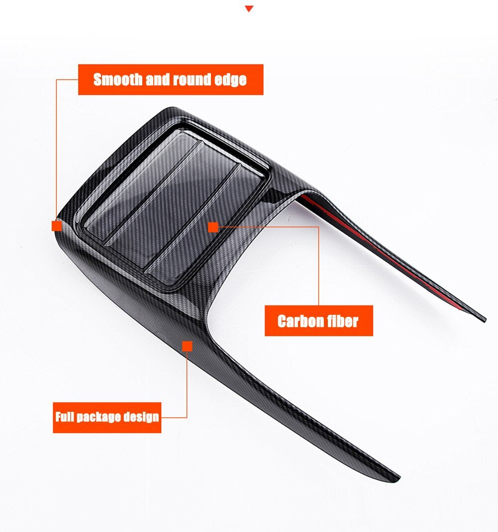 Passend für Mercedes C Class W206 Mittelarmlehne Blende Abdeckung Rahmen Carbon
