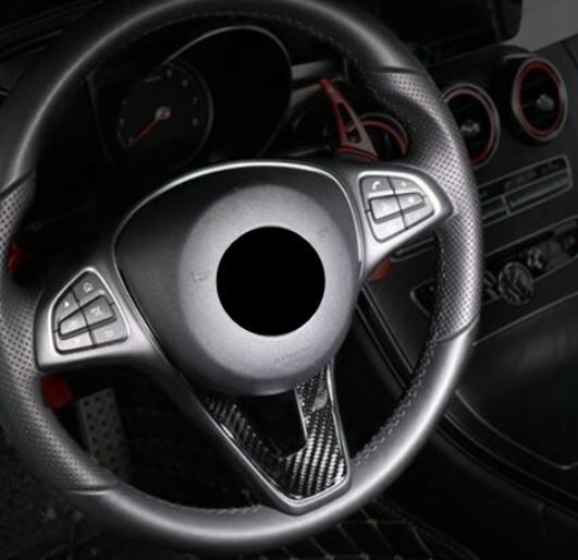 Passend für Mercedes Benz W205 GLC Lenkrad Rahmen Blende Carbon