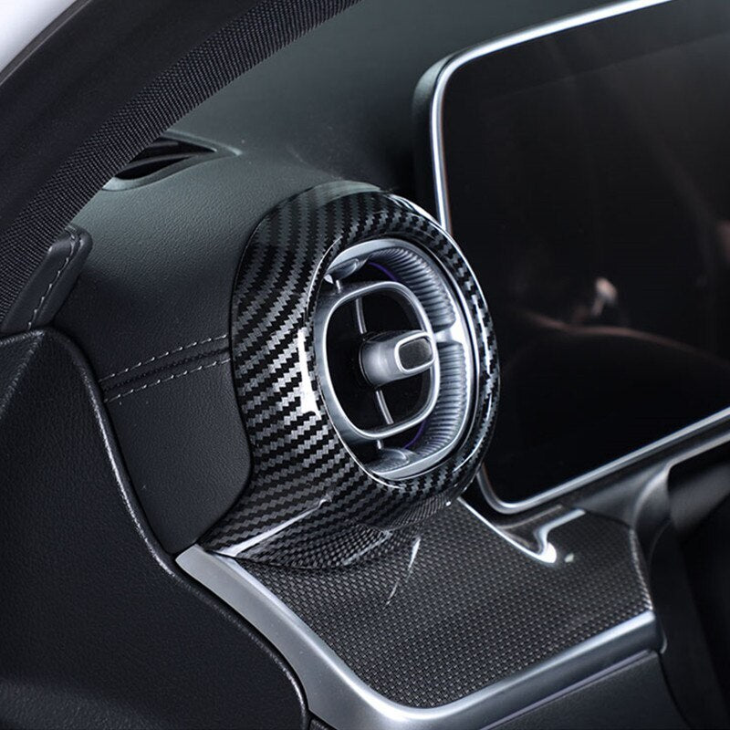 Passend für Mercedes C Class W206 2022 Lüftung Blenden Abdeckungen Rahmen Carbon