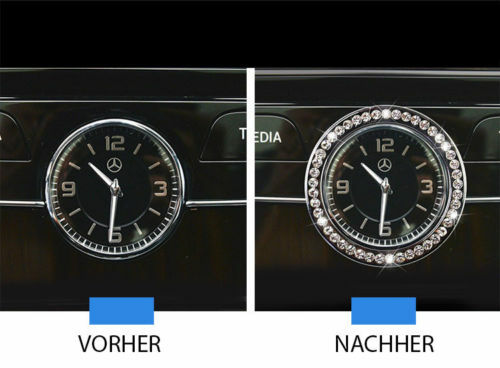 Passend für Mercedes C Klasse Uhr Rahmen Glitzer Diamanten Accessoire