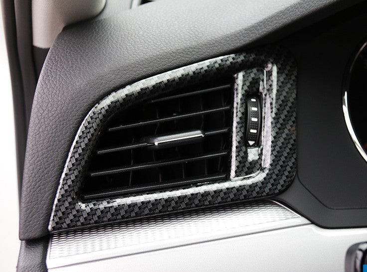 Passend für VW Tiguan Luftauslassblenden Carbon Lüftung Rahmen Schutz Zierrahmen