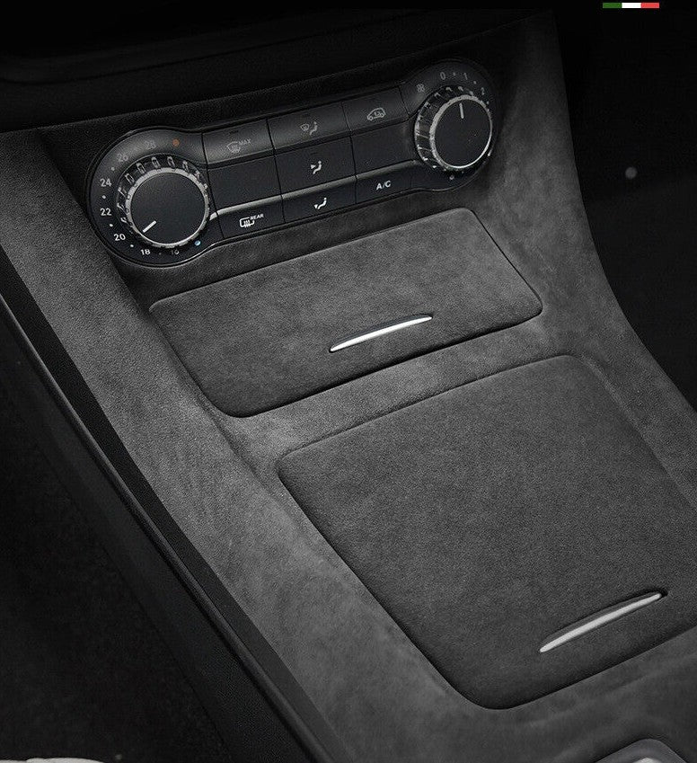 Passend für 3x Mercedes Benz A GLA CLA Mittelkonsole Wildleder Blende Zierrahmen