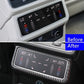 Passend für Audi A6 C8 2019-22 Klima Rahmen Blenden Abdeckung Tuning