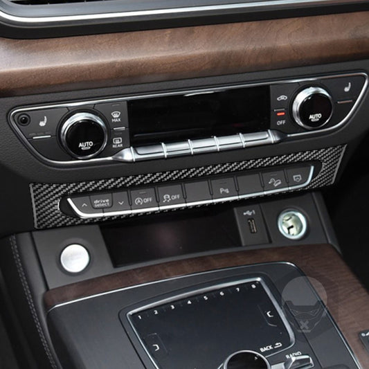 Passend für Audi Q5 18-23 Mittelkonsole Schalter Blenden Abdeckung Carbon