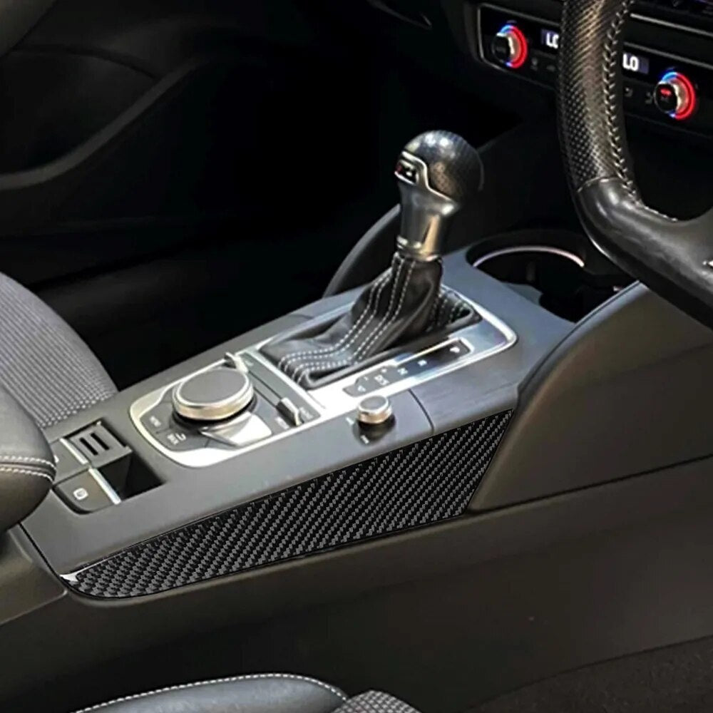 Passend für Audi A3 8V 2014-19 Mittelkonsole Außen Blende Abdeckung Rahmen Carb