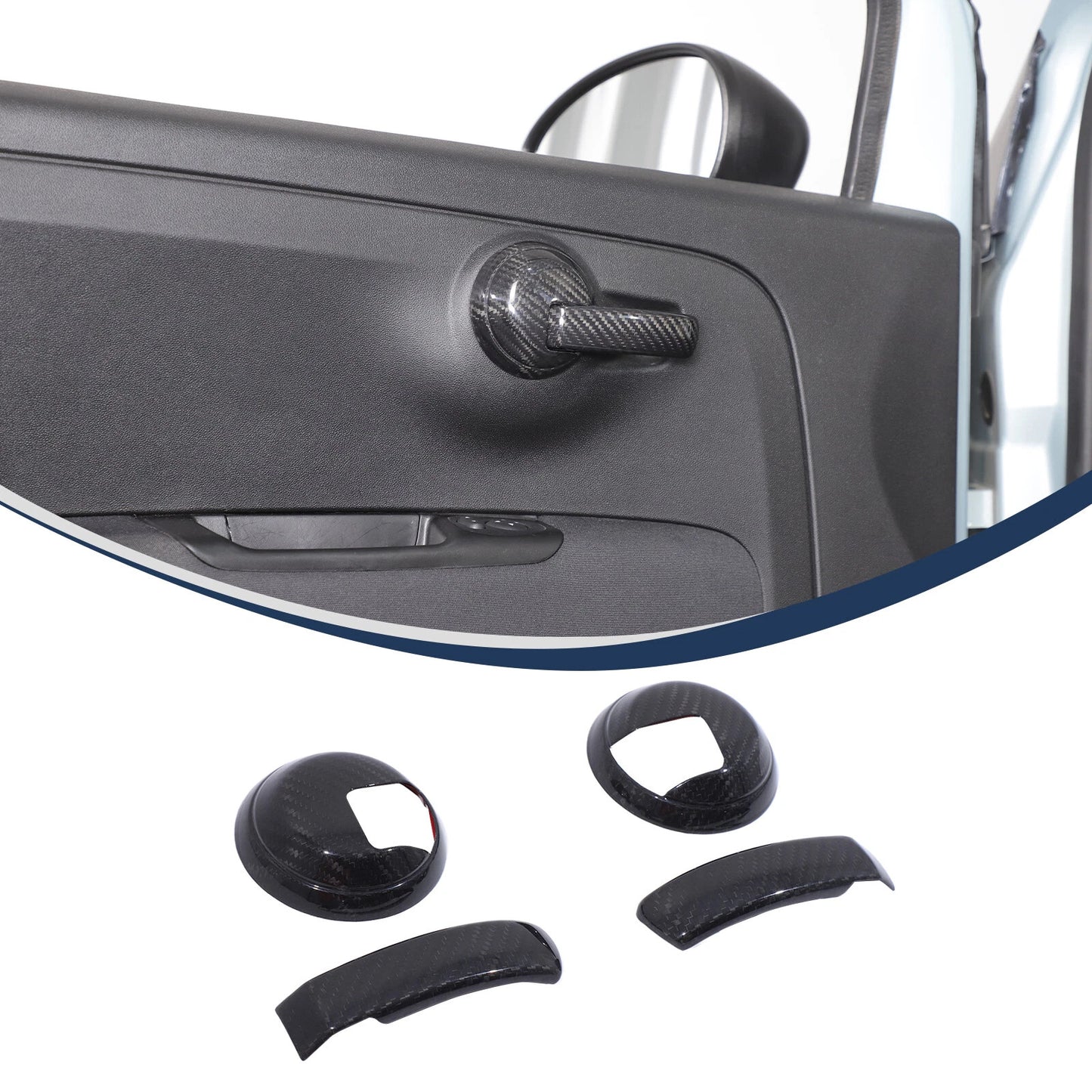 Passend für Fiat 500 Abarth 595 2011-2022 türgriffe Blende