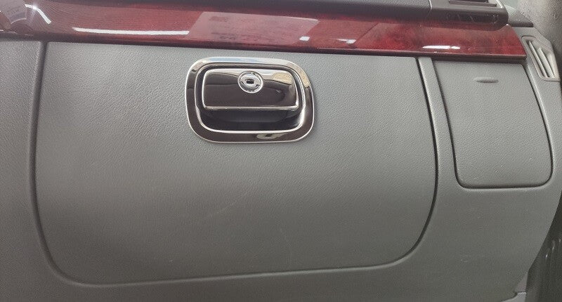 Passend für Mercedes Viano Vito V Handschuhfach Blenden Abdeckung Rahmen Silber