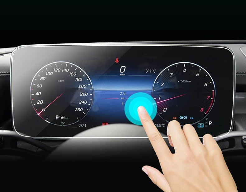 Passend für 2x Passt zu Mercedes C Klasse W206 2022 Schutz Glas Folie Sonnen Filter Display