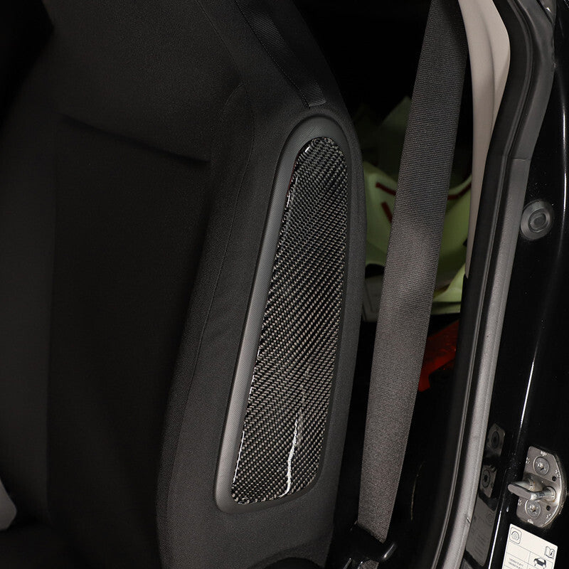 Passend für Smart Fortwo Sitz Blenden Abdeckung Rahmen Carbon