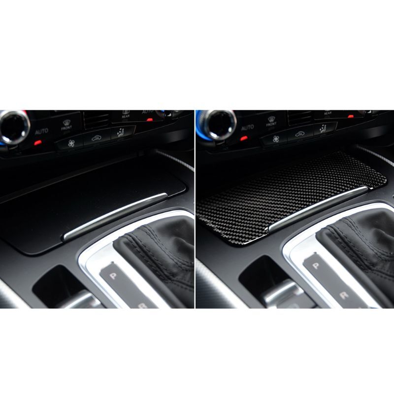 Passend für Audi Q5 2010-18 A4 A5 2009-16 Aufbewahrung Blende Abdeckung Carbon