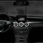 Passend für Mercedes C GLC Strass Glitzer Blende Ringe Lüftung Klima Komplett Set