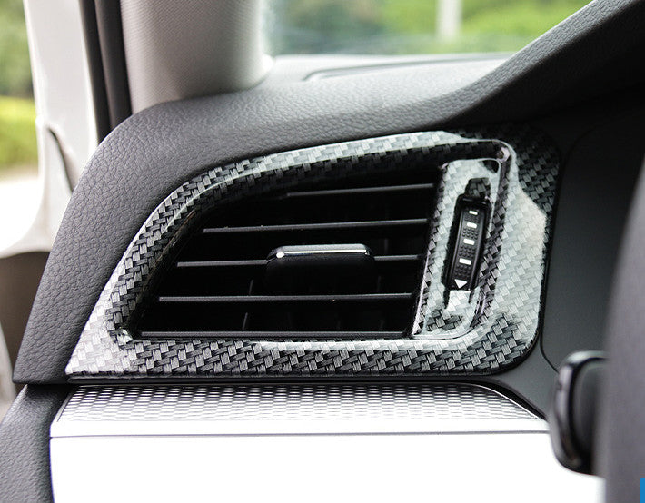 Passend für VW Tiguan Luftauslassblenden Carbon Lüftung Rahmen Schutz Zierrahmen