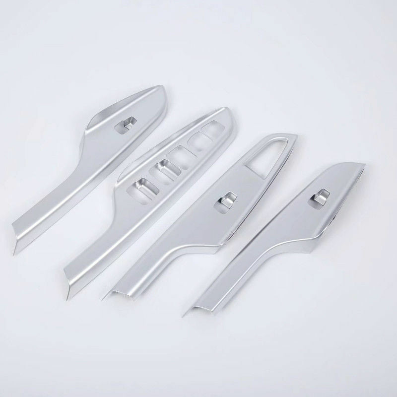 Passend für Hyundai Kona Fensterheber Blenden Abdeckung Zierrahmen Silber