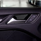 Passend für Audi A3 2014-19 Türgriff Blende Abdeckung Rahmen Carbon