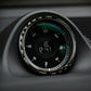 Passend für Porsche Macan Carbon Blende Uhr Kompass Cockpit Zierblende Ring