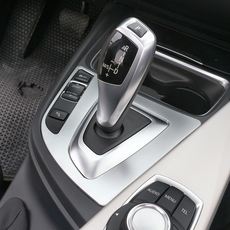 Passend für BMW 3 F30 ab 2013 Chromrahmen Blende Schaltung Rahmen Mittelkonsole