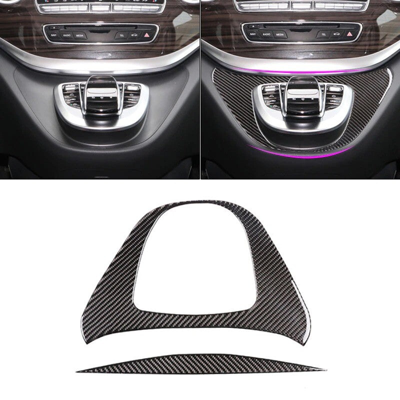 Passend für Mercedes Benz Vito V-Klasse Command Carbon Mittelkonsole Blende Rahm