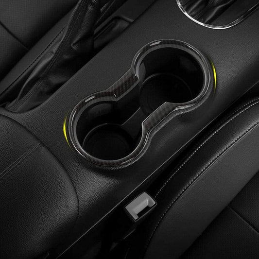 Passend für Ford Mustang Becherhalter Blende Abdeckung Rahmen Carbon