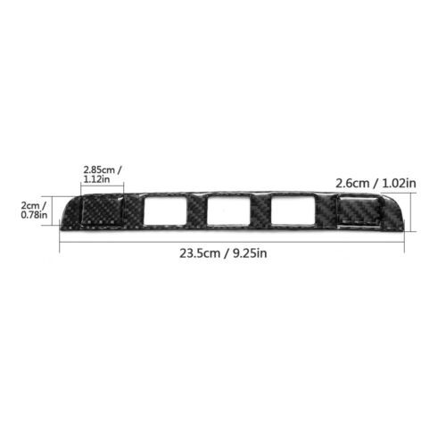 Passend für Porsche Cayenne 03-10 Konsole Tasten Blenden Abdeckung Carbon