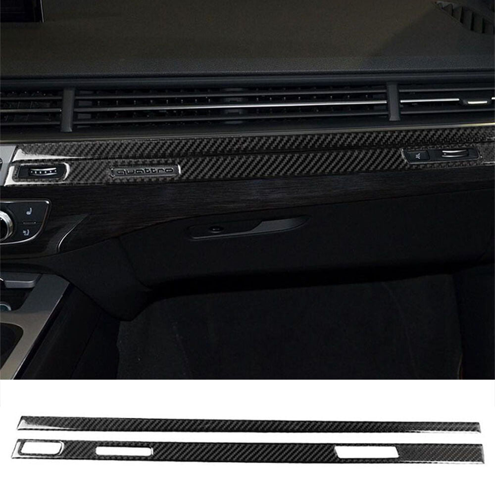 Passend für Audi Q7 Armaturenbrett Blenden Abdeckung Rahmen Carbon