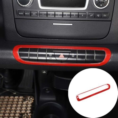 Passend für Smart Fortwo 451 Mittelkonsole Blenden Abdeckung Rot