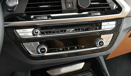 Passend für Radio Klima Rahmen Blende Zierblende Carbon Optik Passend Für BMW X3 G01