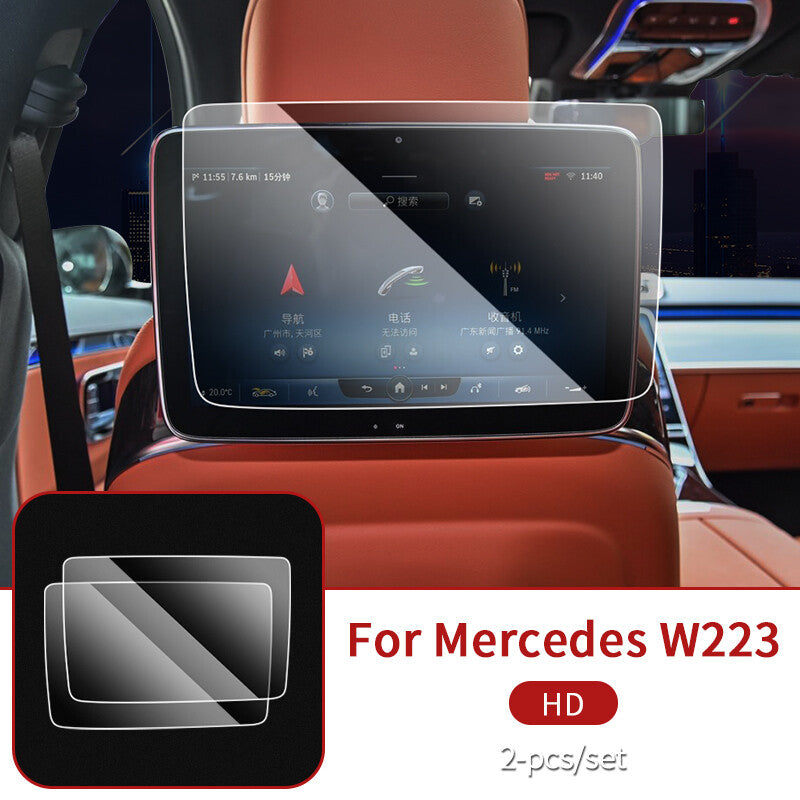 Passend für Mercedes S W223 Display Schutz Cover Blende Abdeckung Rahmen 2 Stück