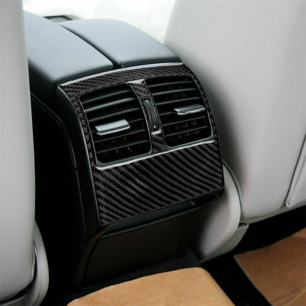 Passend für 2St Kohlefaser Hinten Lüftung Aufkleber Blenden Für Mercedes-Benz W204 2007-2013