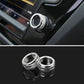 Passend für 2 VW Tiguan T-Roc T-Cross Passat Ringe Radio Lautstärke Volume Silber