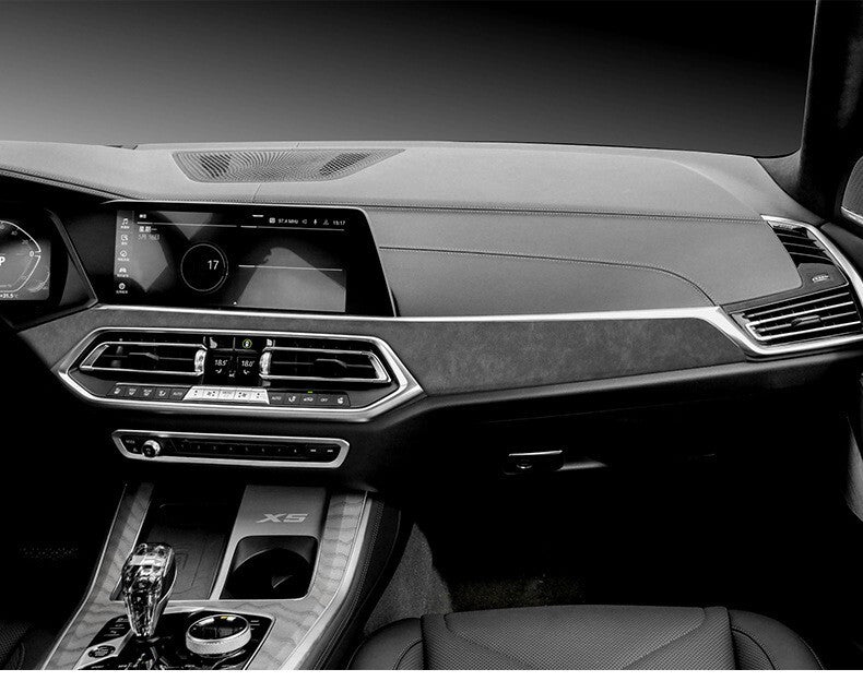 Passend für BMW X5 Armaturenbrett Cockpit Abdeckung Rahmen Edel Blende Wildleder