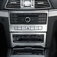 Passend für Mercedes E Coupe Radio Blenden Abdeckung Rahmen Silber