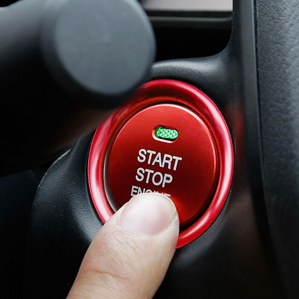 Passend für Mazda CX4 CX5 Start Stop Sticker Aluminium Blende Rahmen Accessoire