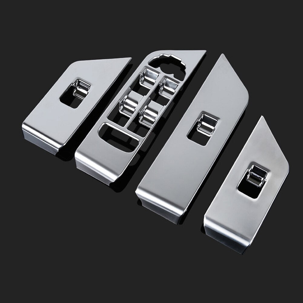 Passend für Range Rover Evoque 2012-18 Fensterheber Blenden Rahmen Silber
