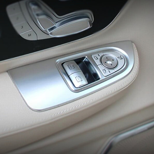 Passend für Mercedes V Vito V260 W447 Fensterheber Blenden Abdeckung Rahmen Silbe