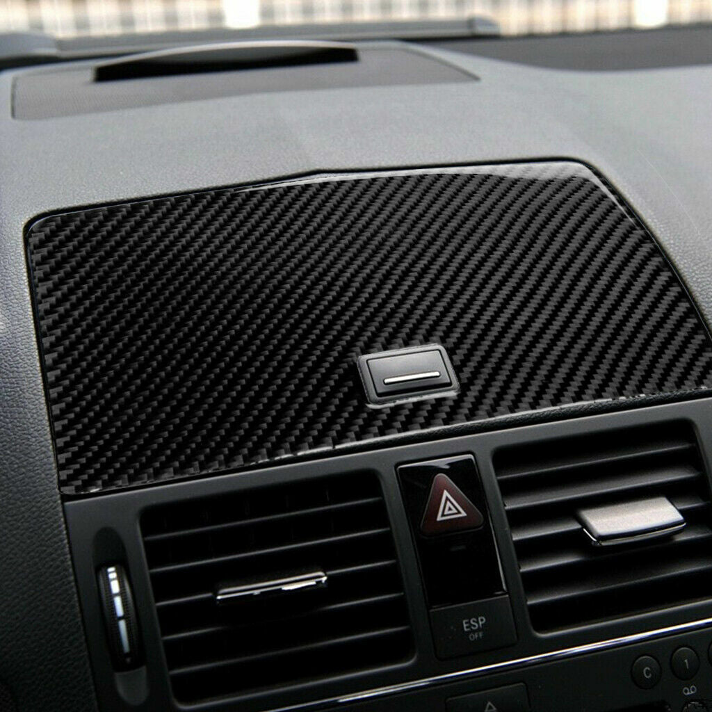 Passend für Kohlefaser Navigation Steuerung Panel Aufkleber Blenden Für Mercedes-Benz W204