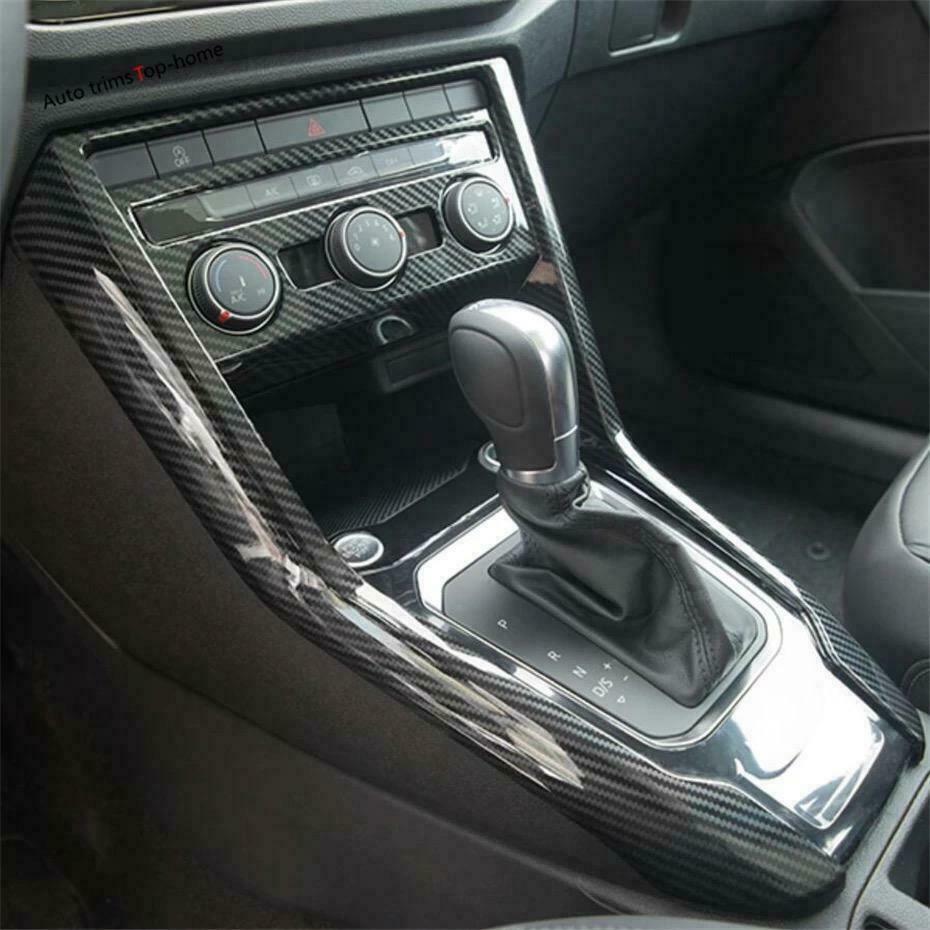 Passend für Mittelkonsole Klima Blende Abdeckung Rahmen Carbon Optik Passend Für VW T-Roc TD