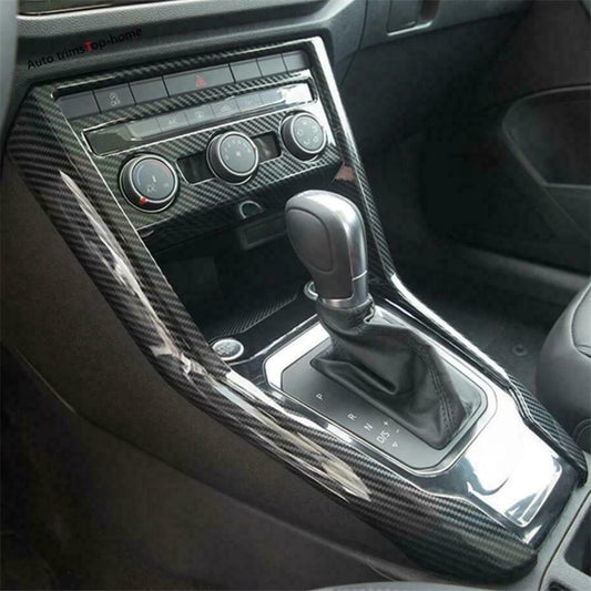 Passend für Mittelkonsole Klima Blende Abdeckung Rahmen Carbon Optik Passend Für VW T-Roc TD
