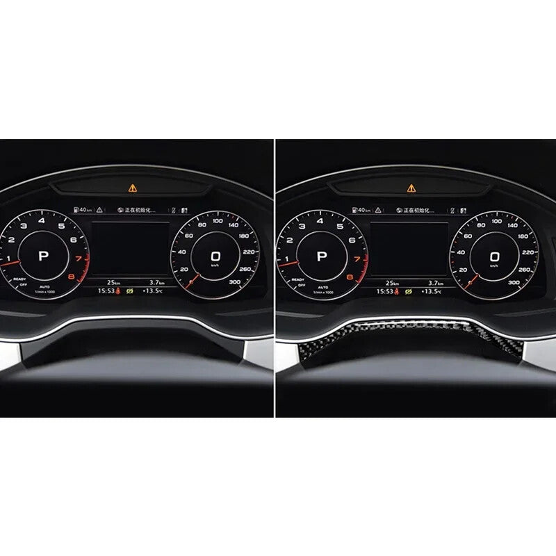 Passend für Audi Q7 SQ7 2016-2019 Tacho Blende Carbon Tuning Abdeckung