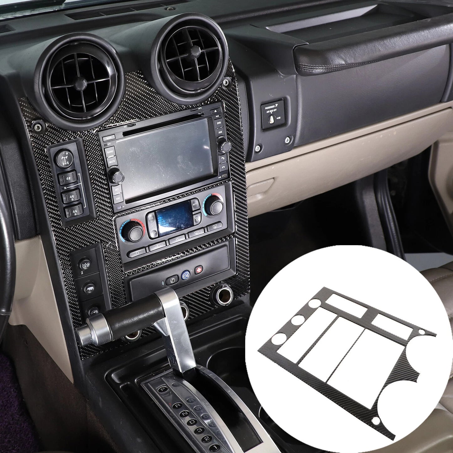Passend für Hummer H2 2003-2007 Navigation Blende