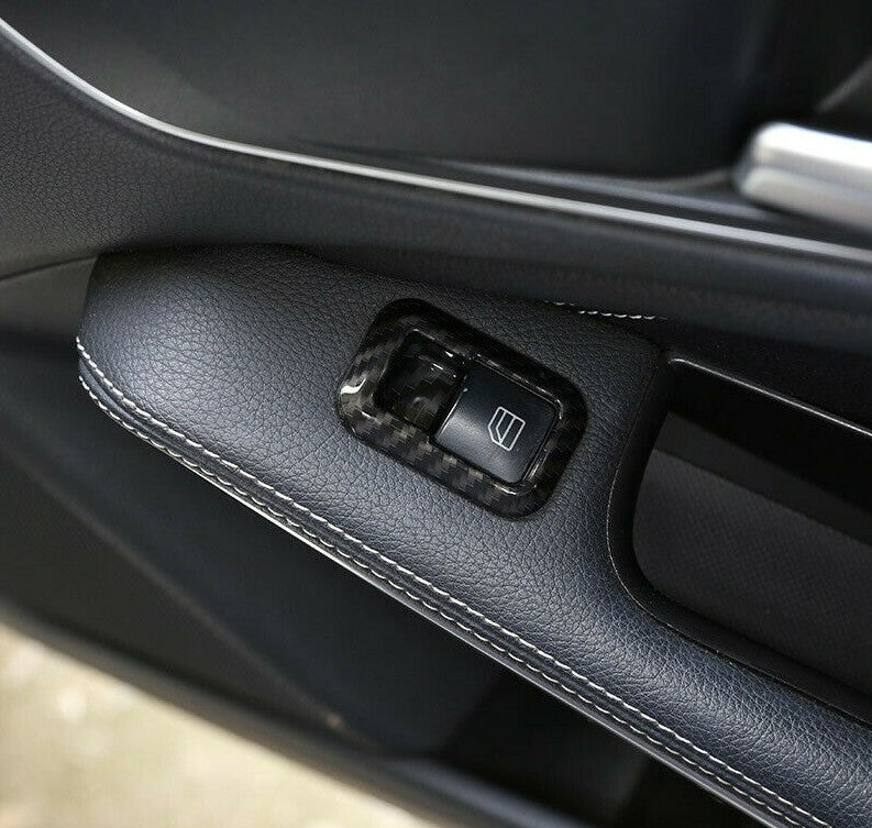 Passend für Mercedes Benz A B C E GLE GLA CLA GLK Fensterheber Carbon Blende